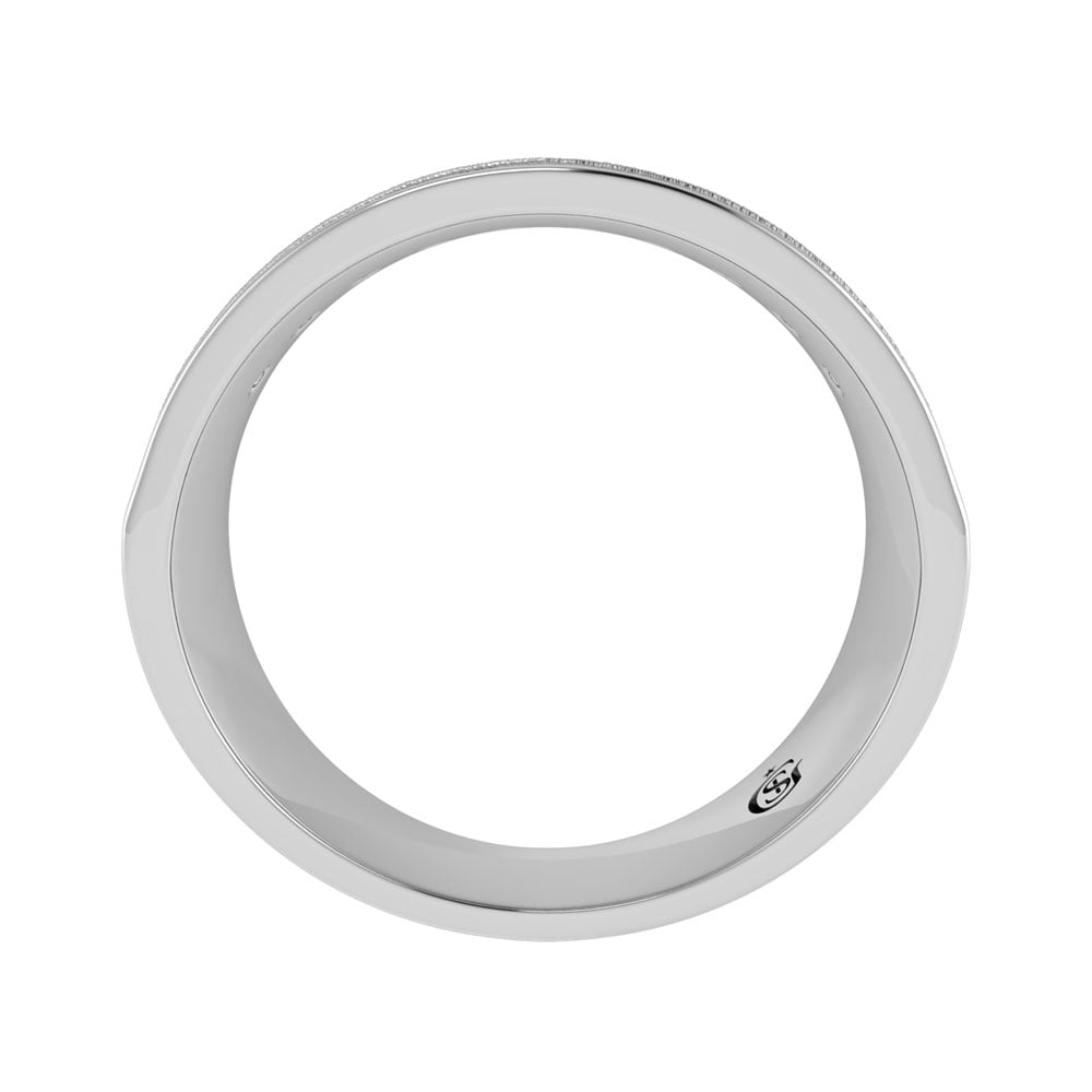 14K White Gold Diamond 1 Ct.Tw. Mens Band