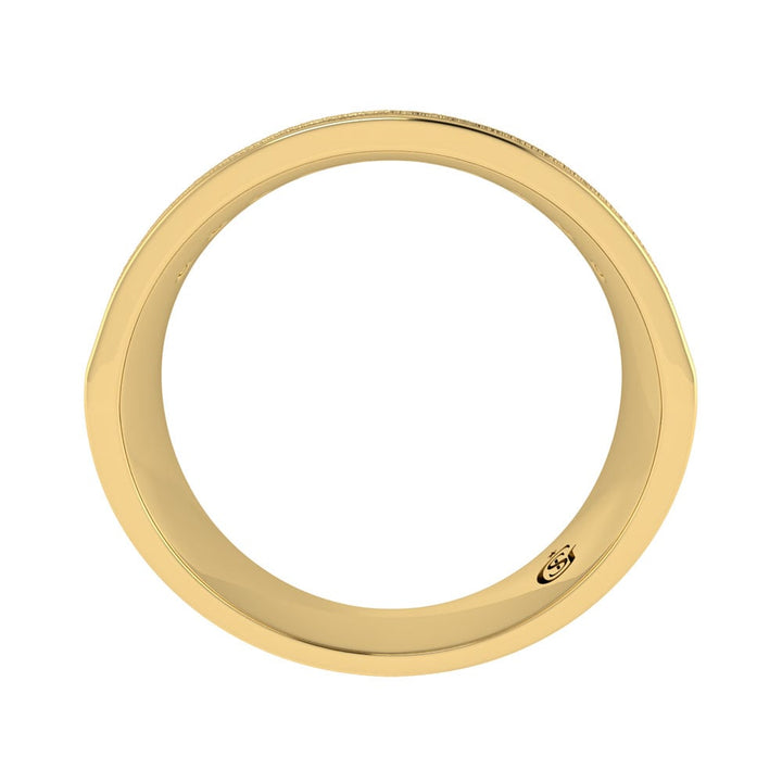 14K Yellow Gold Diamond 1 Ct.Tw. Mens Band