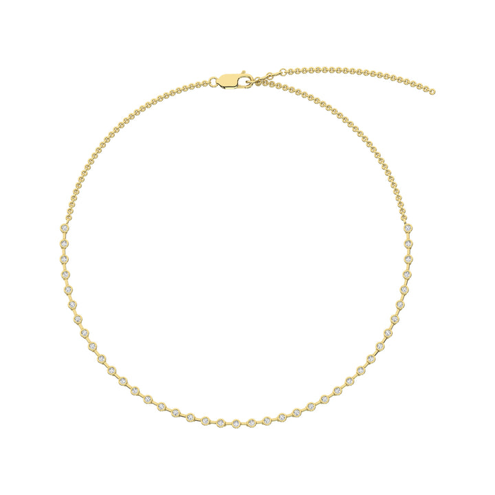 14K Yellow Gold Diamond 1 1/2 Ct.Tw. Fashion Necklace