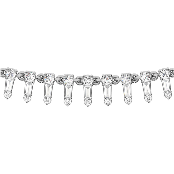 14K White Gold Diamond 2 Ct.Tw Fashion Necklace