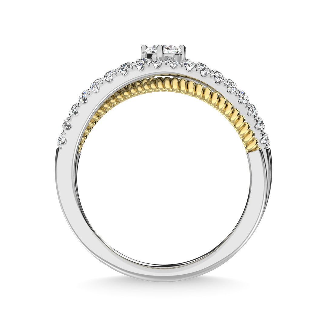 14K Two Tone Diamond 1 Ct.Tw. Fashion Ring