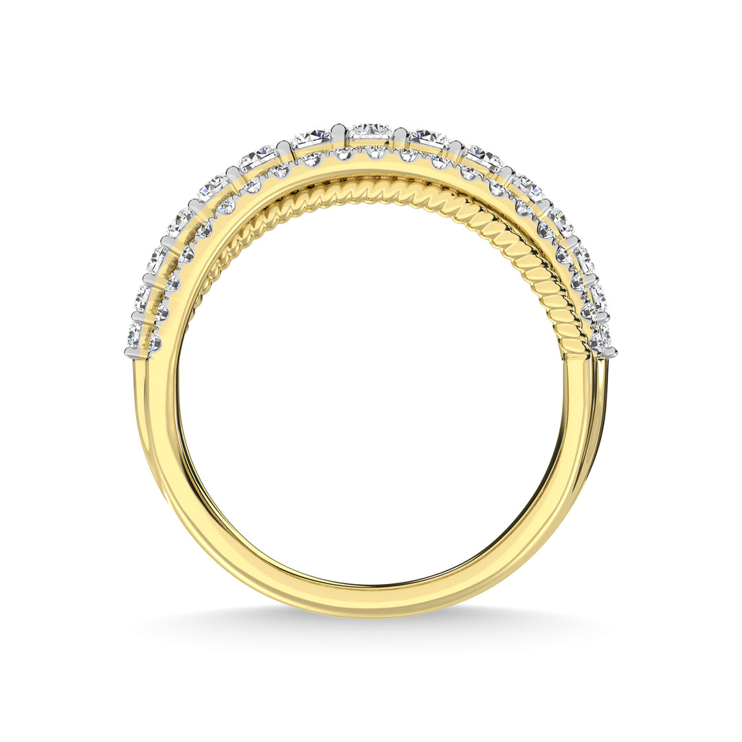 14K Two Tone Diamond 1 Ct.Tw. Fashion Ring