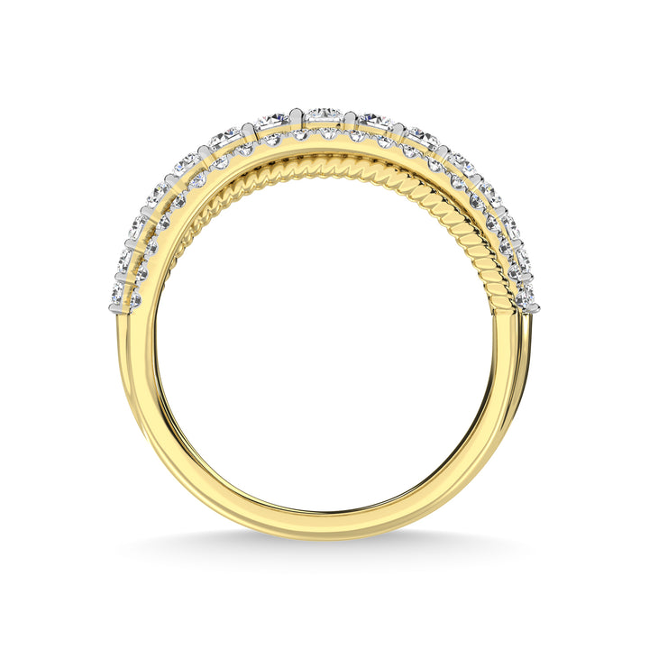 14K Two Tone Diamond 1 Ct.Tw. Fashion Ring