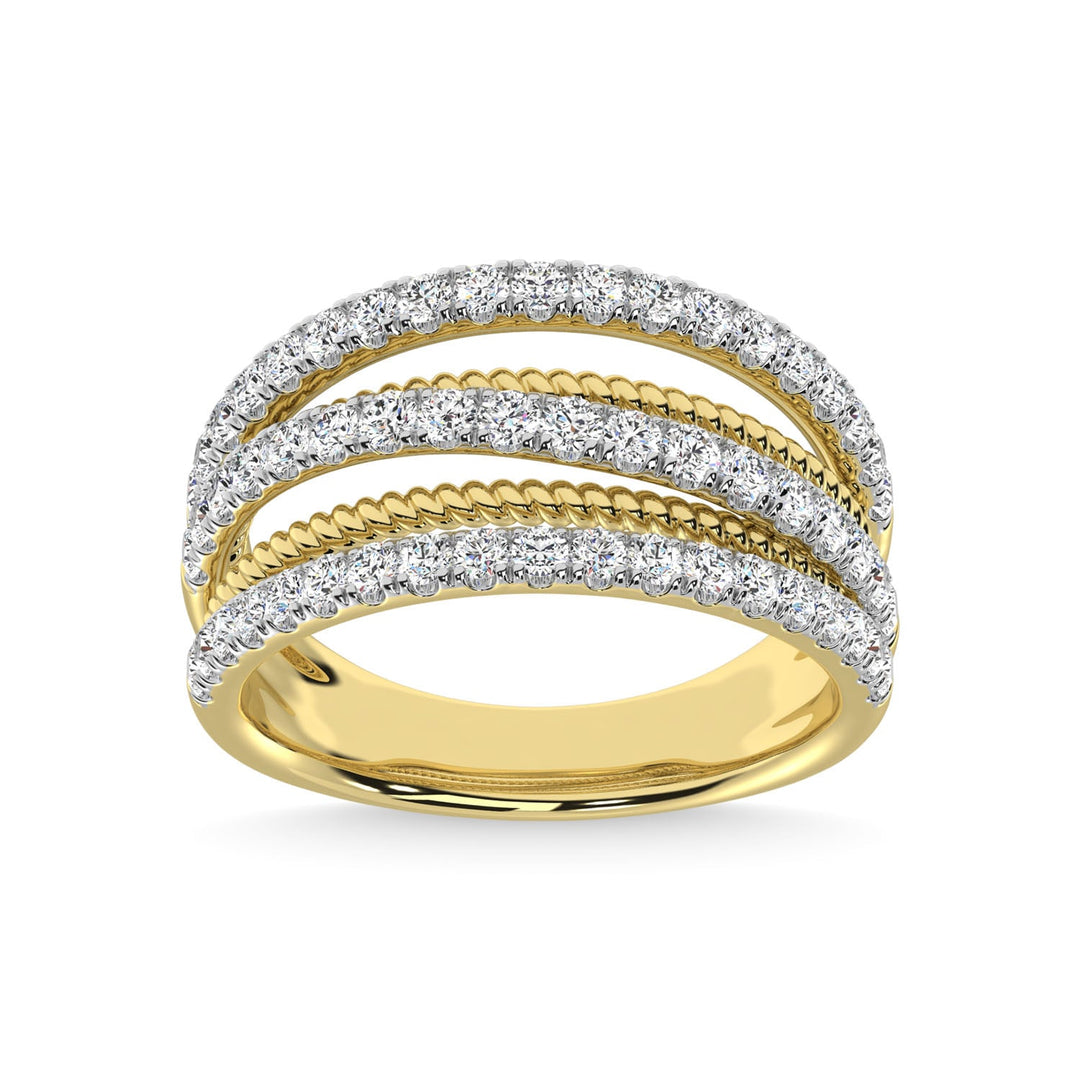 14K Two Tone Diamond 1 Ct.Tw. Fashion Ring