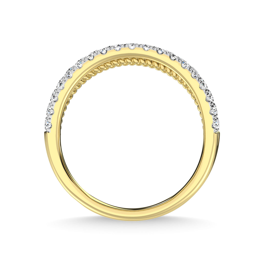 14K Two Tone Diamond 1 Ct.Tw. Fashion Ring