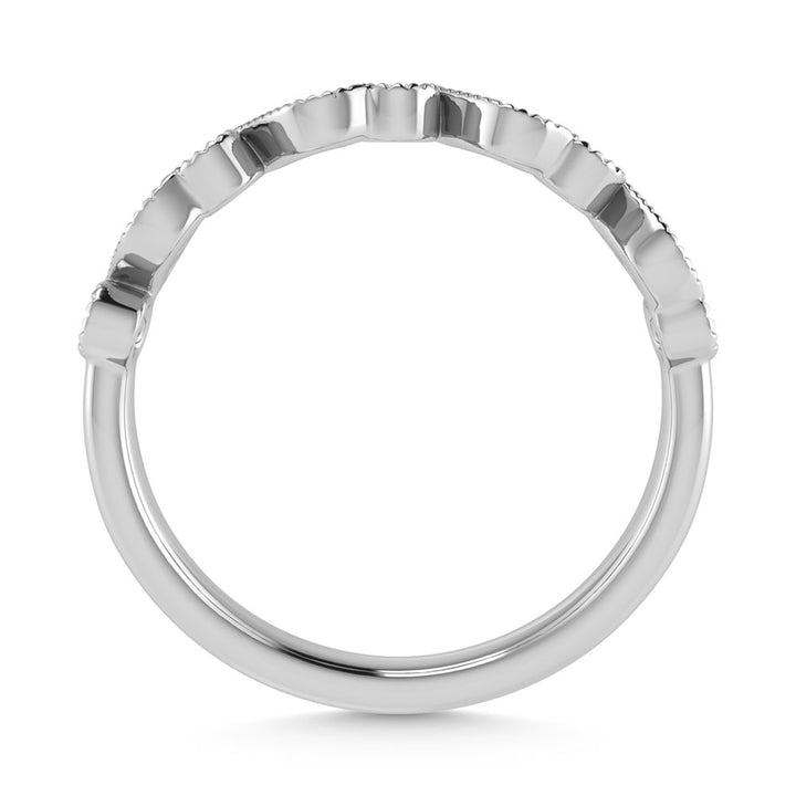 14K White Gold Diamond 1/8 Ct.Tw. Stackable Band