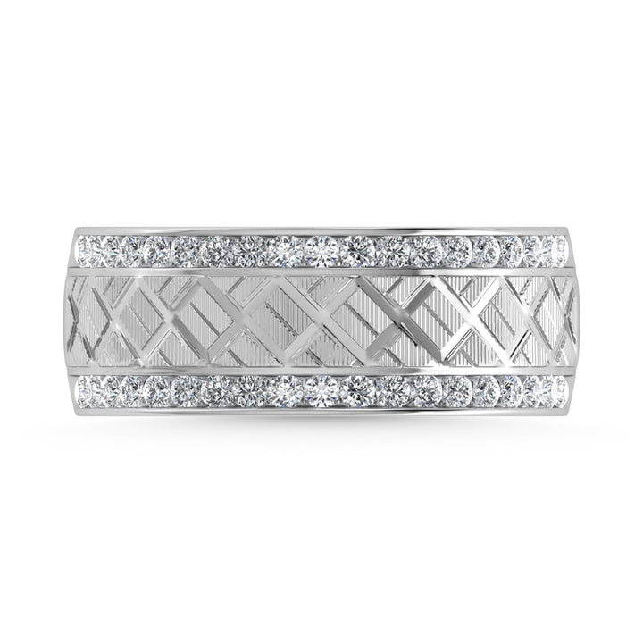 14KT 1/2CT MACHINE GENTS MACHINE CREATIVE BAND