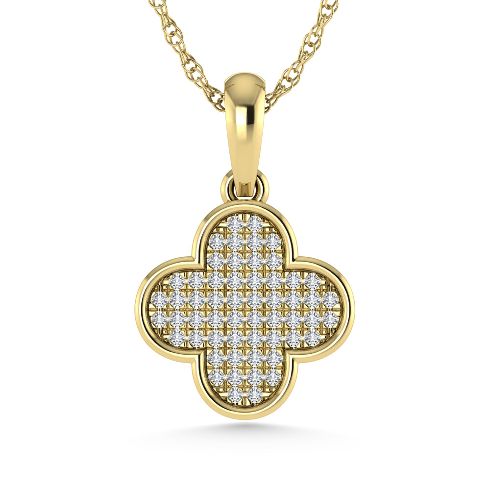 14K White Gold Diamond 1/10.Ct. Tw. Fashion Pendant