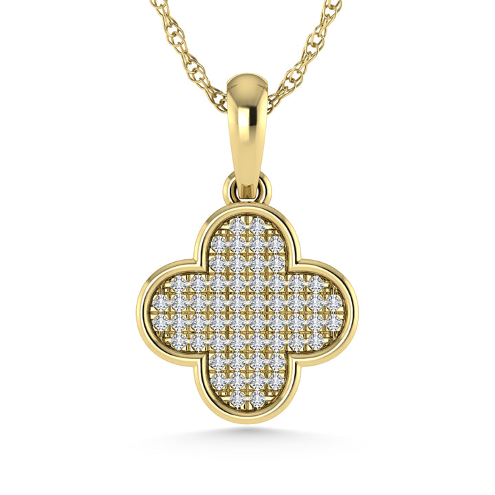 14K White Gold Diamond 1/10.Ct. Tw. Fashion Pendant