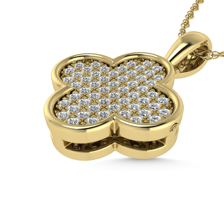 14K White Gold Diamond 1/10.Ct. Tw. Fashion Pendant