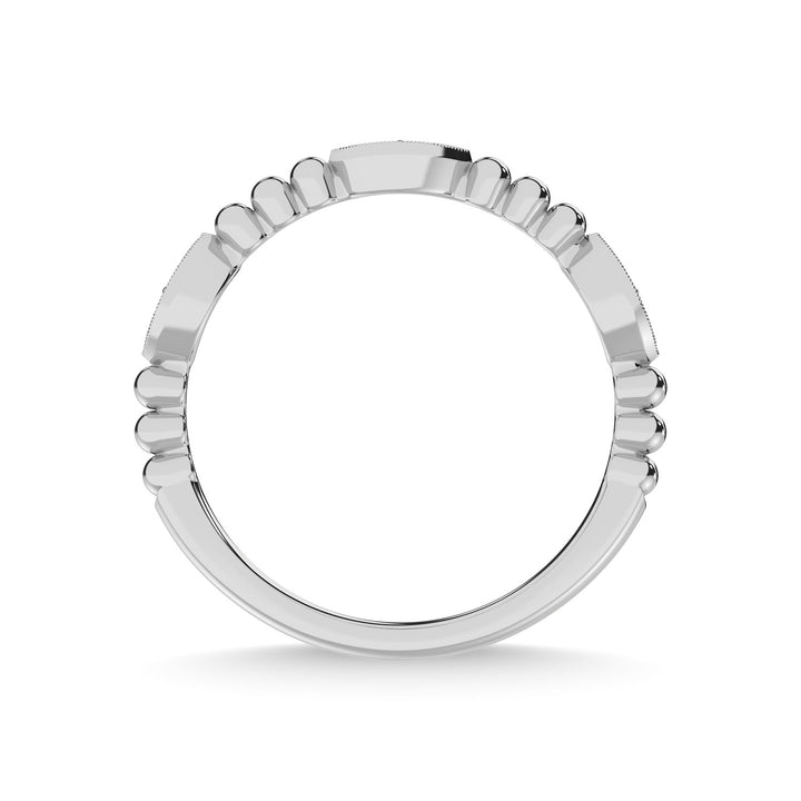 14K White Gold Diamond 1/10 Ct.Tw. Stackable Band