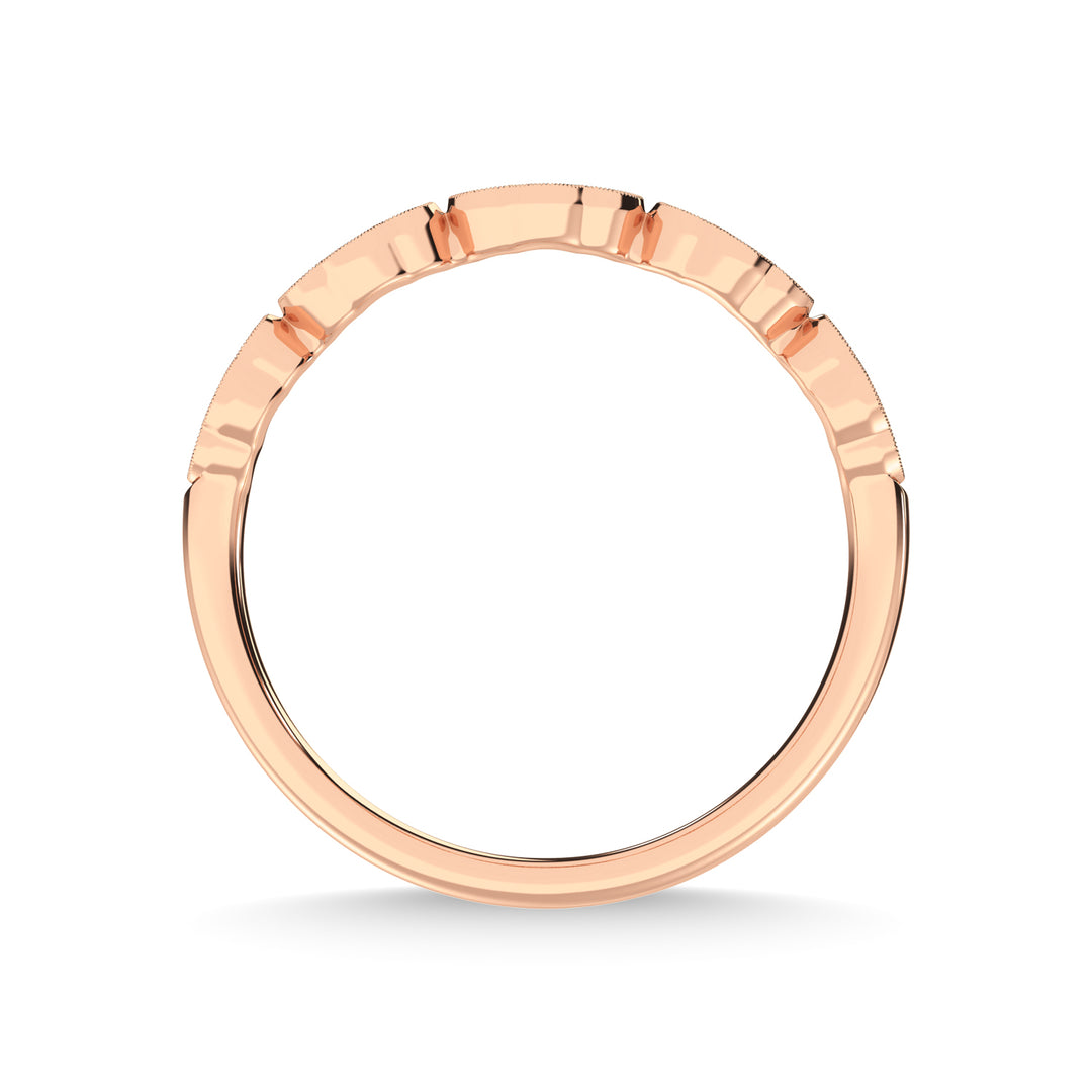 14K Rose Gold Diamond 1/5 Ct.Tw. Stackable Band