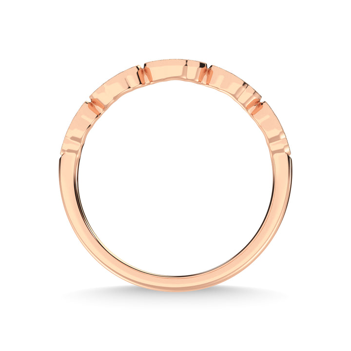 14K Rose Gold Diamond 1/5 Ct.Tw. Stackable Band