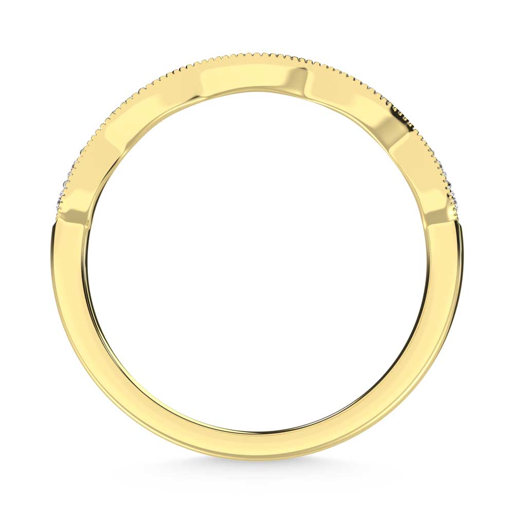 14K Yellow Gold Diamond 1/6 Ct. Tw. Stackable Band