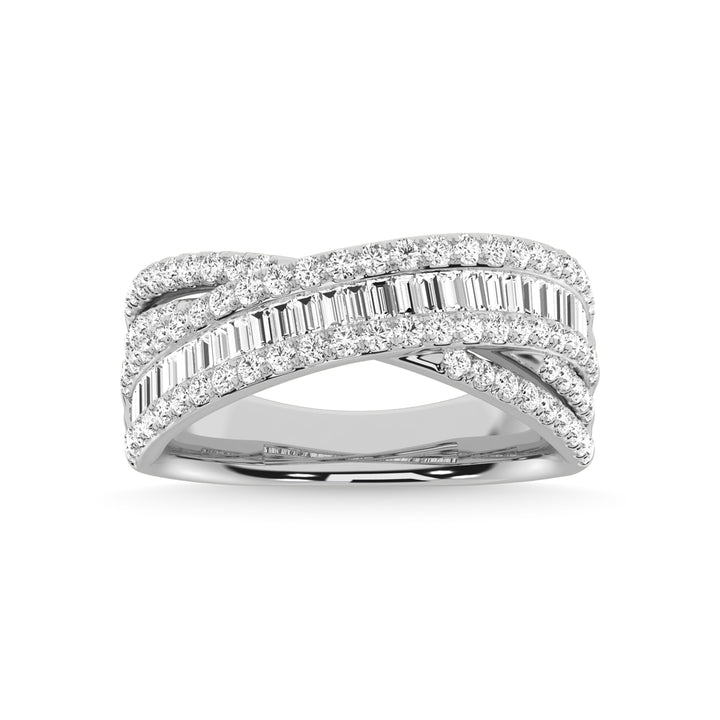 14K White Gold Diamond 1 Ct.Tw. Fashion Ring