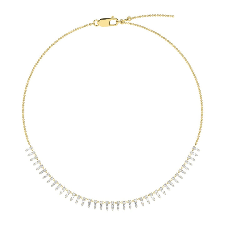 14K Yellow Gold Diamond 1 1/2 Ct.Tw. Fashion Necklace