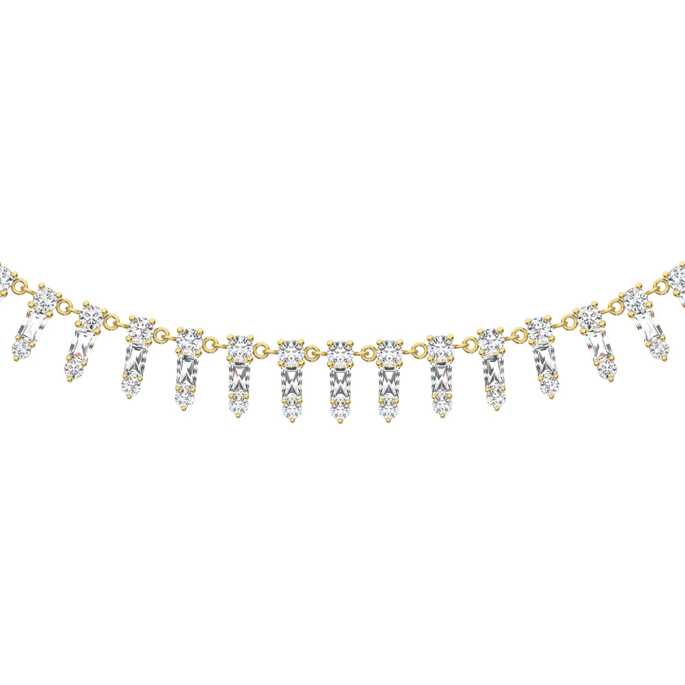 14K Yellow Gold Diamond 1 1/2 Ct.Tw. Fashion Necklace
