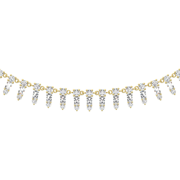 14K Yellow Gold Diamond 1 1/2 Ct.Tw. Fashion Necklace