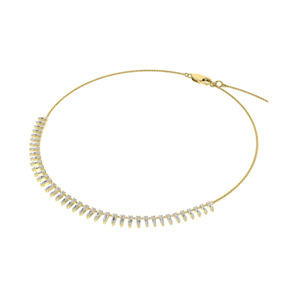 14K Yellow Gold Diamond 1 1/2 Ct.Tw. Fashion Necklace