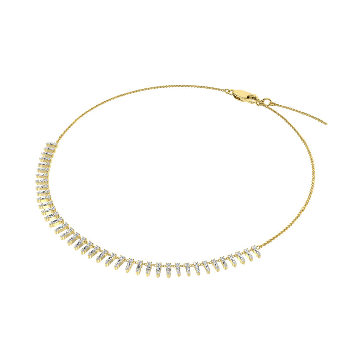 14K Yellow Gold Diamond 1 1/2 Ct.Tw. Fashion Necklace