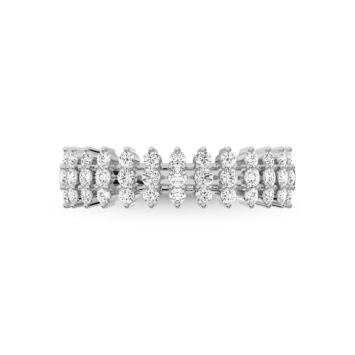 14K White Gold Diamond 1/2 Ct.Tw. Anniversary Ring