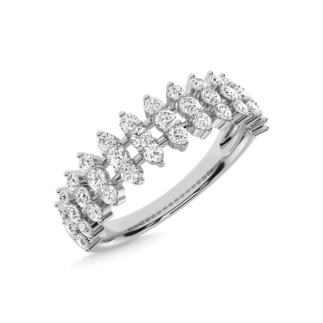 14K White Gold Diamond 1/2 Ct.Tw. Anniversary Ring