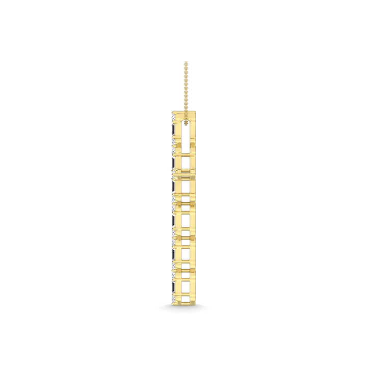 Diamond 1/4 Ct.Tw. Cross Pendant in 14K Yellow Gold