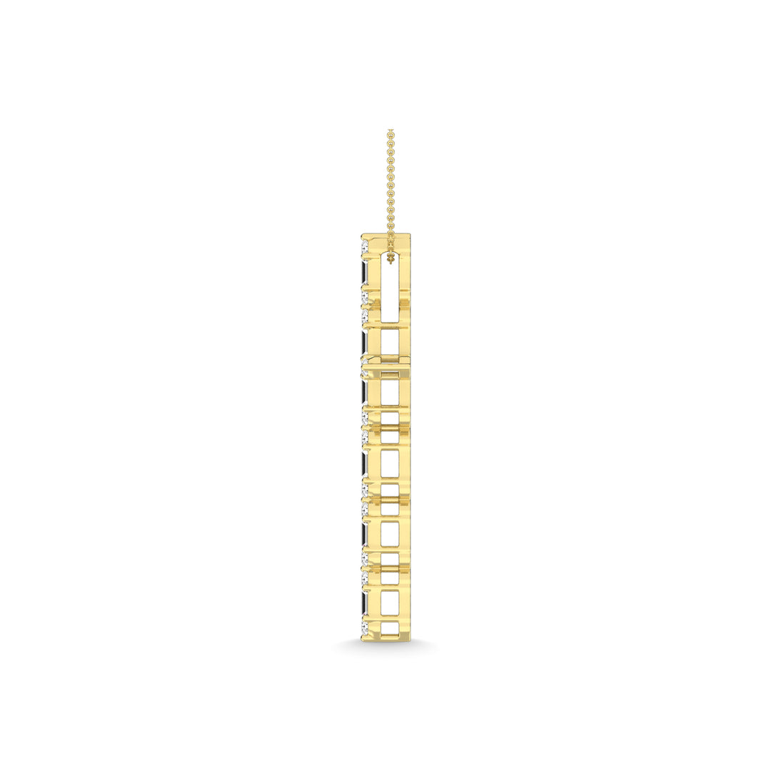 Diamond 1/4 Ct.Tw. Cross Pendant in 14K Yellow Gold