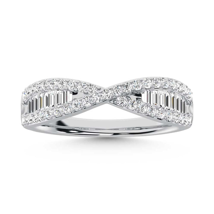 14K White Gold Diamond 1/2 Ct.Tw. Fashion Band