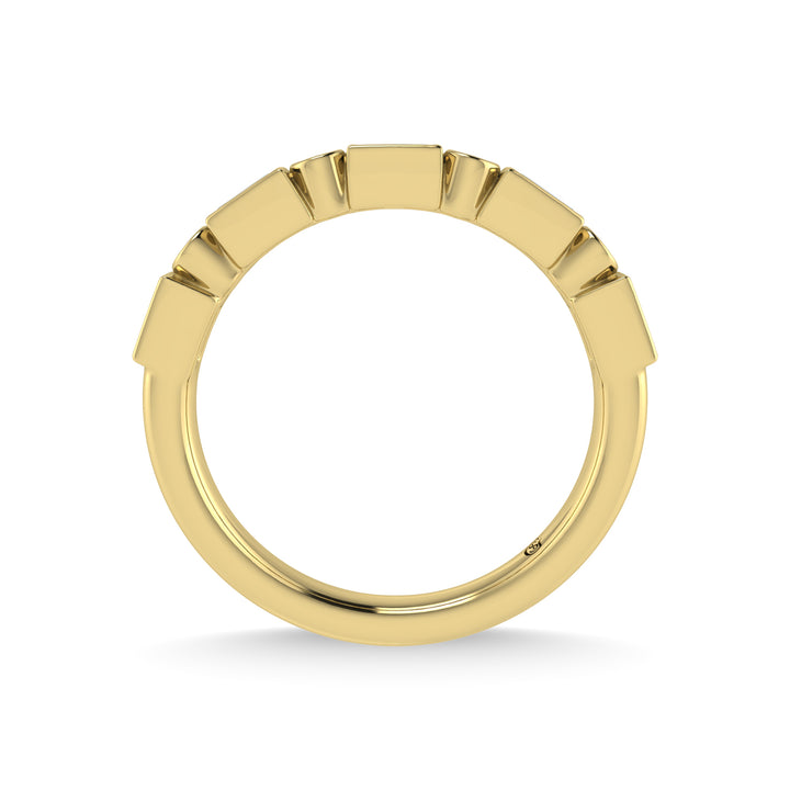 14K Yellow Gold Diamond 1/4 Ct.Tw. Stackable Band
