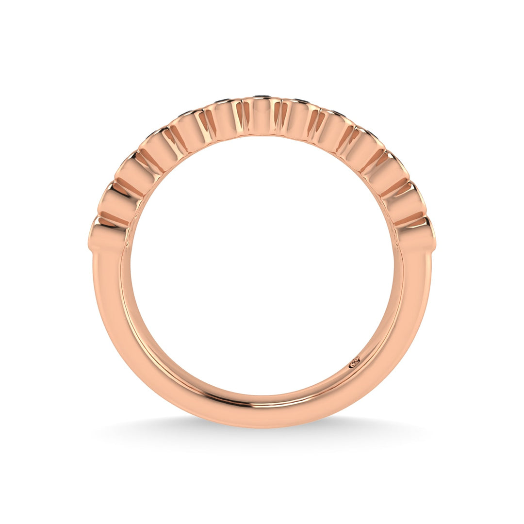 14K Rose Gold Diamond 1/3 Ct.Tw. Stackable Band