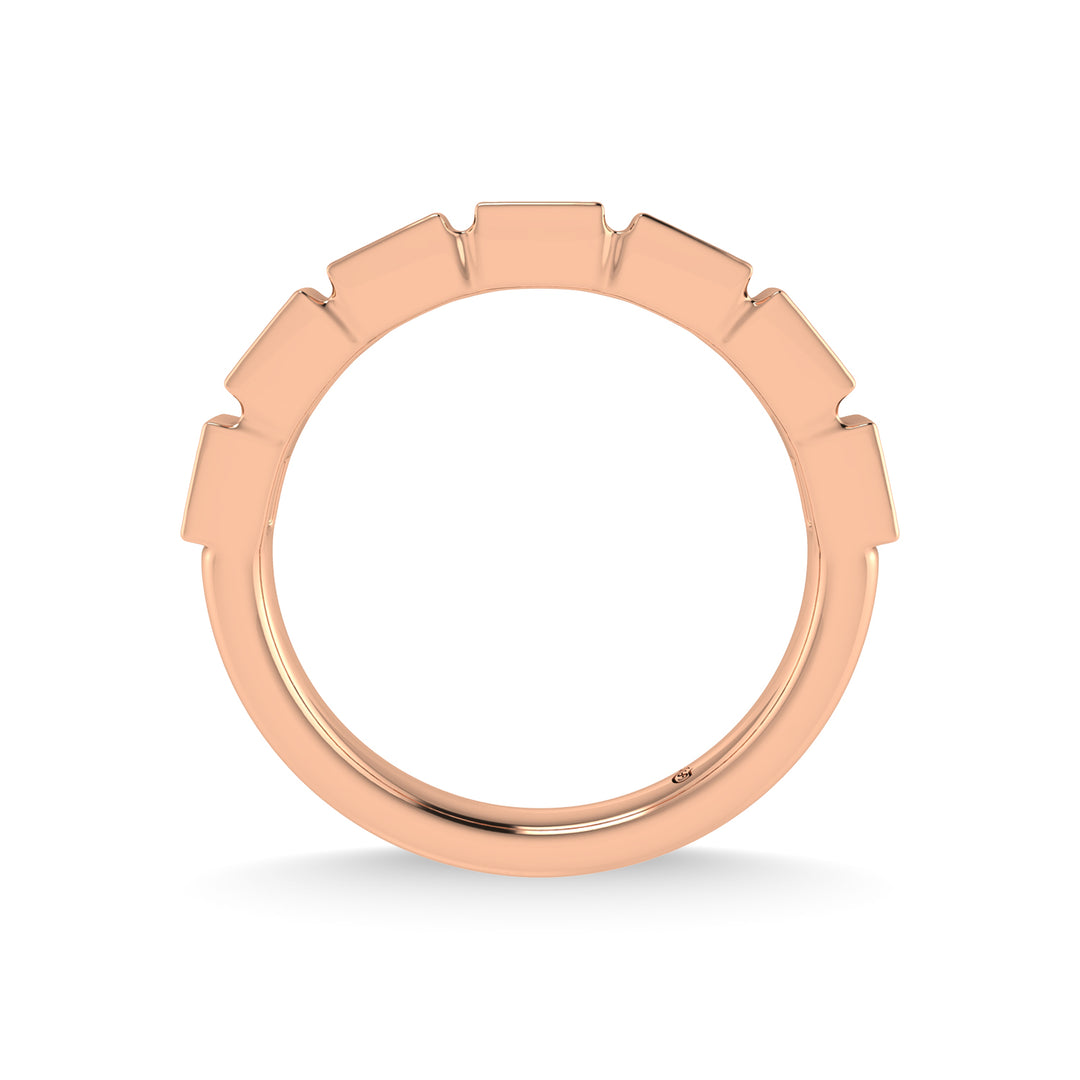 14K Rose Gold Diamond 1/4 Ct.Tw. Stackable Band
