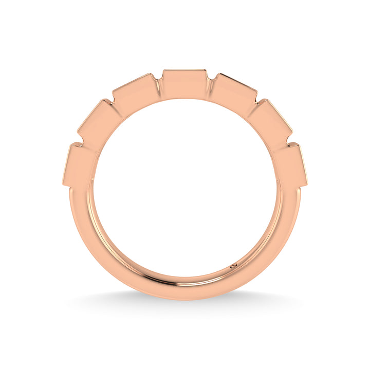 14K Rose Gold Diamond 1/4 Ct.Tw. Stackable Band