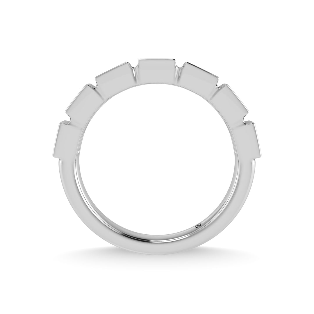 14K White Gold Diamond 1/4 Ct.Tw. Stackable Band