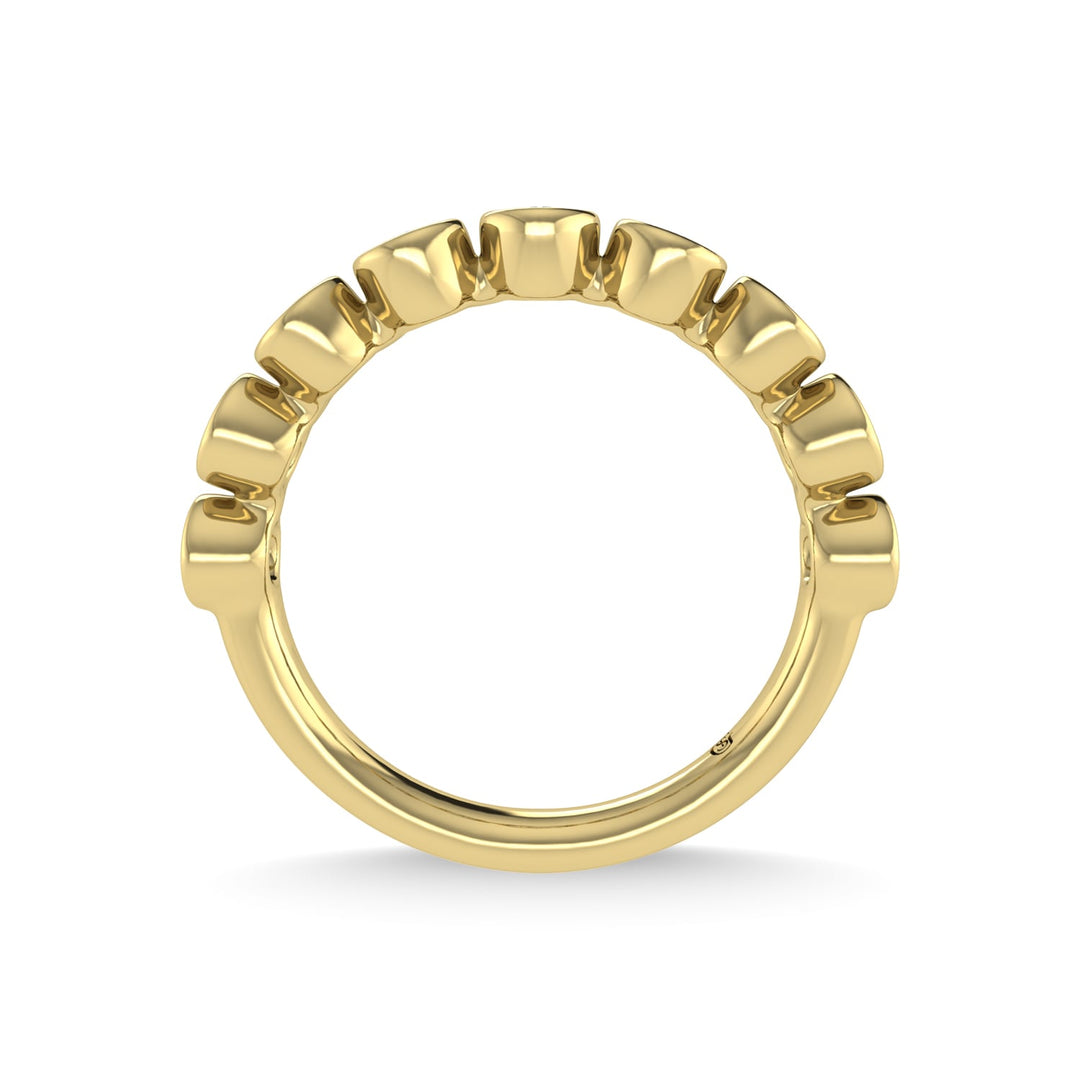 14K Yellow Gold Diamond 1/2 Ct.Tw. Stackable Band