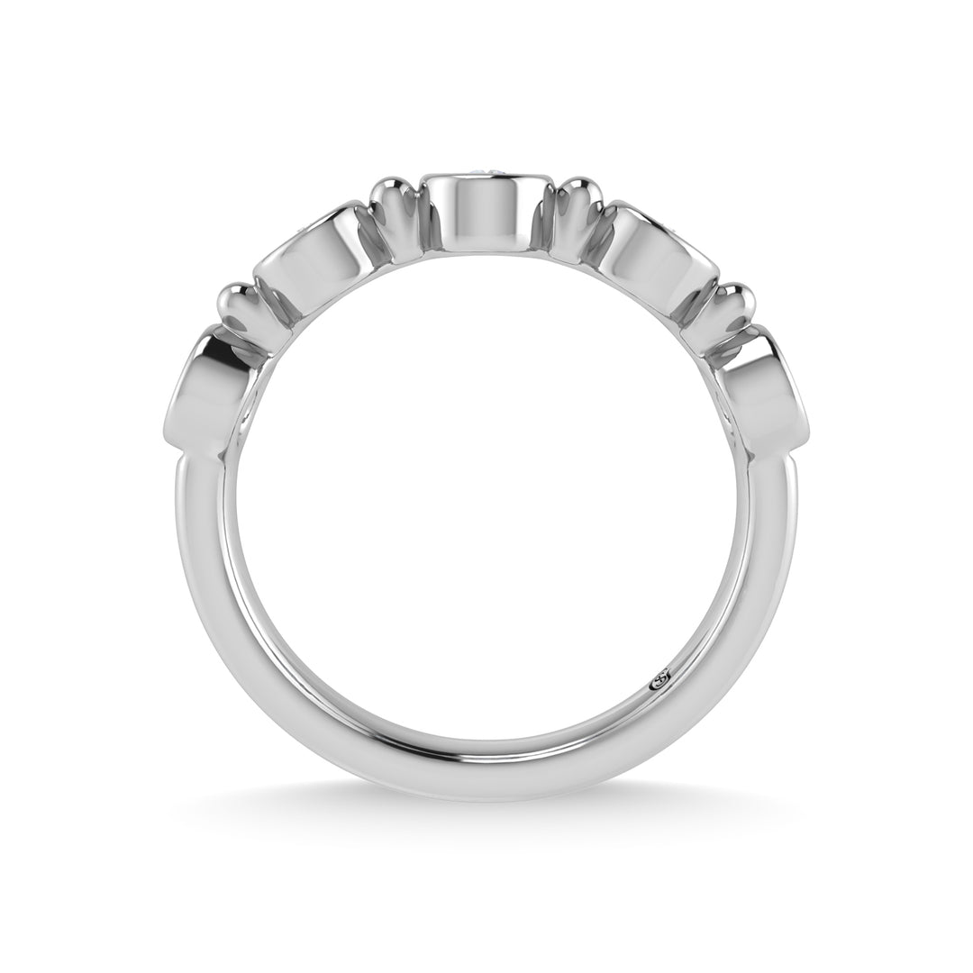 14K White Gold Diamond 1/2 Ct.Tw. Stackable Band