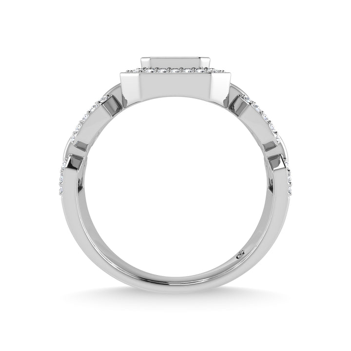 14K White Gold Diamond  1/2 Ct.Tw. Fashion Ring