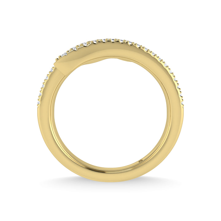 14K Yellow Gold Diamond 1/3 Ct.Tw. Fashion Ring