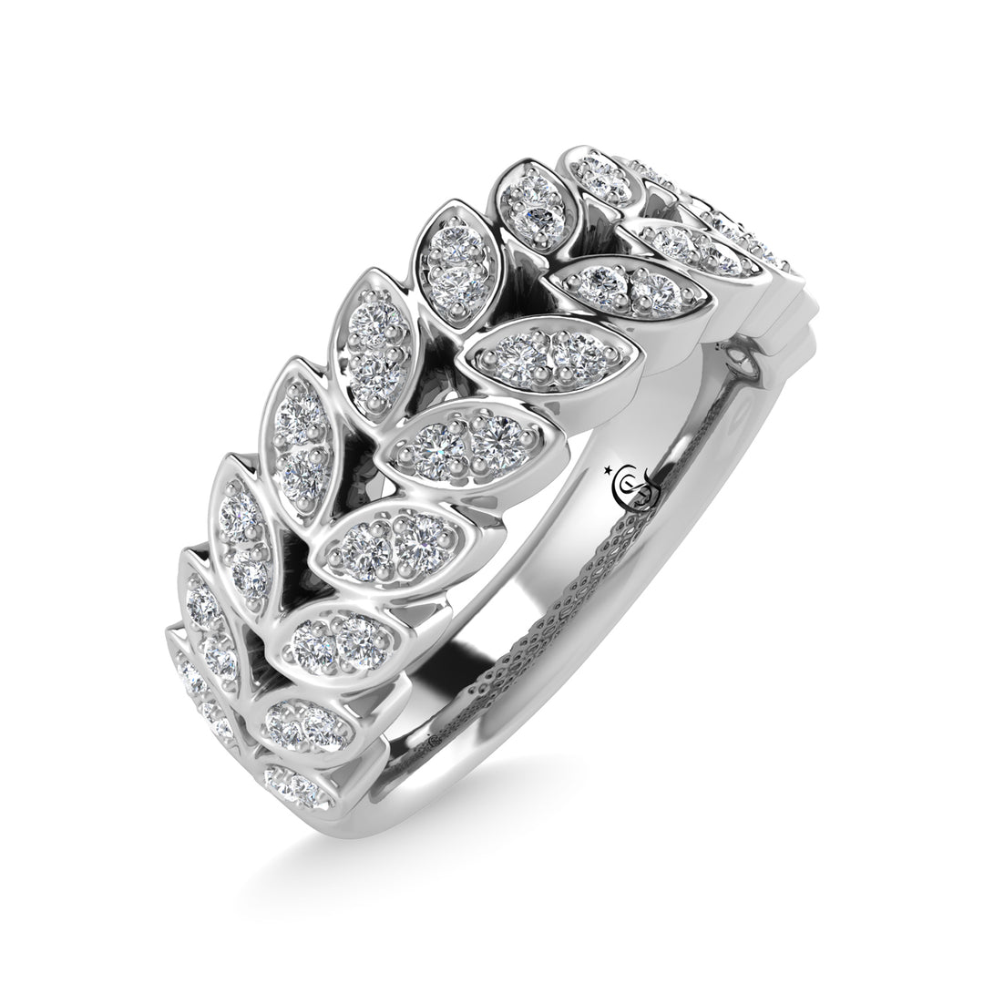 14K White Gold Diamond 3/8 Ct.Tw. Fashion Ring