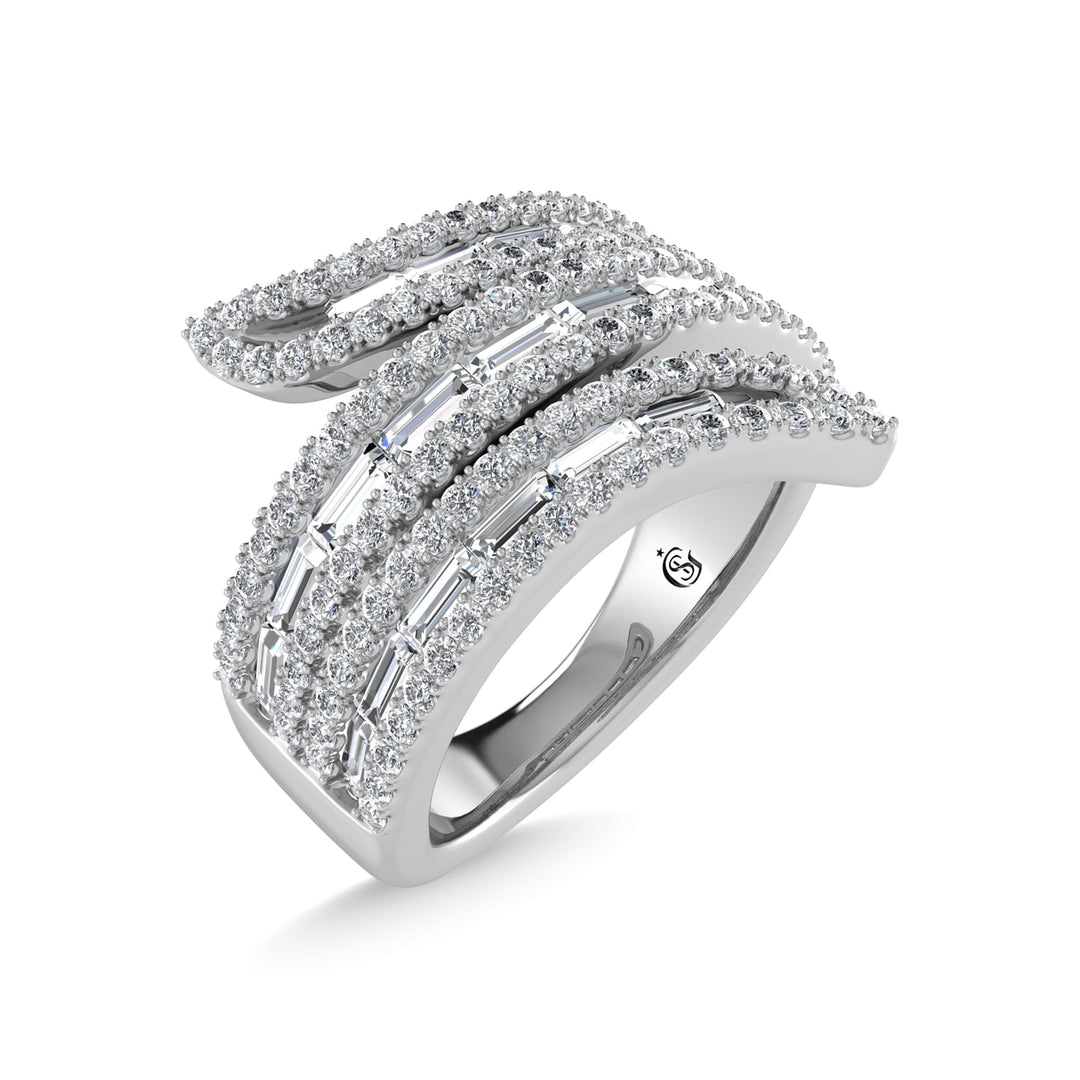 14K White Gold Diamond 1 1/4 Ct.Tw. Fashion Ring