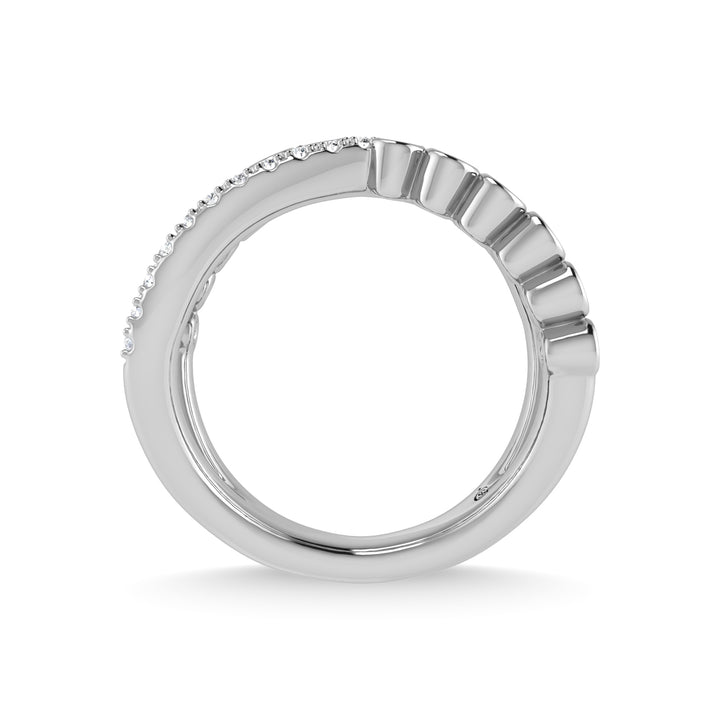 14K White Gold Diamond 3/8 Ct.Tw. Fashion Ring