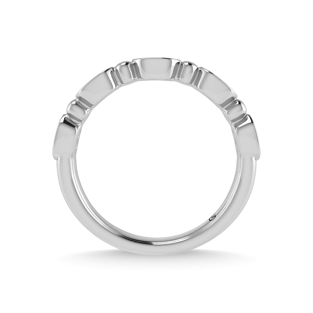 10K White Gold Diamond 1/20 Ct.Tw. Stackable Band