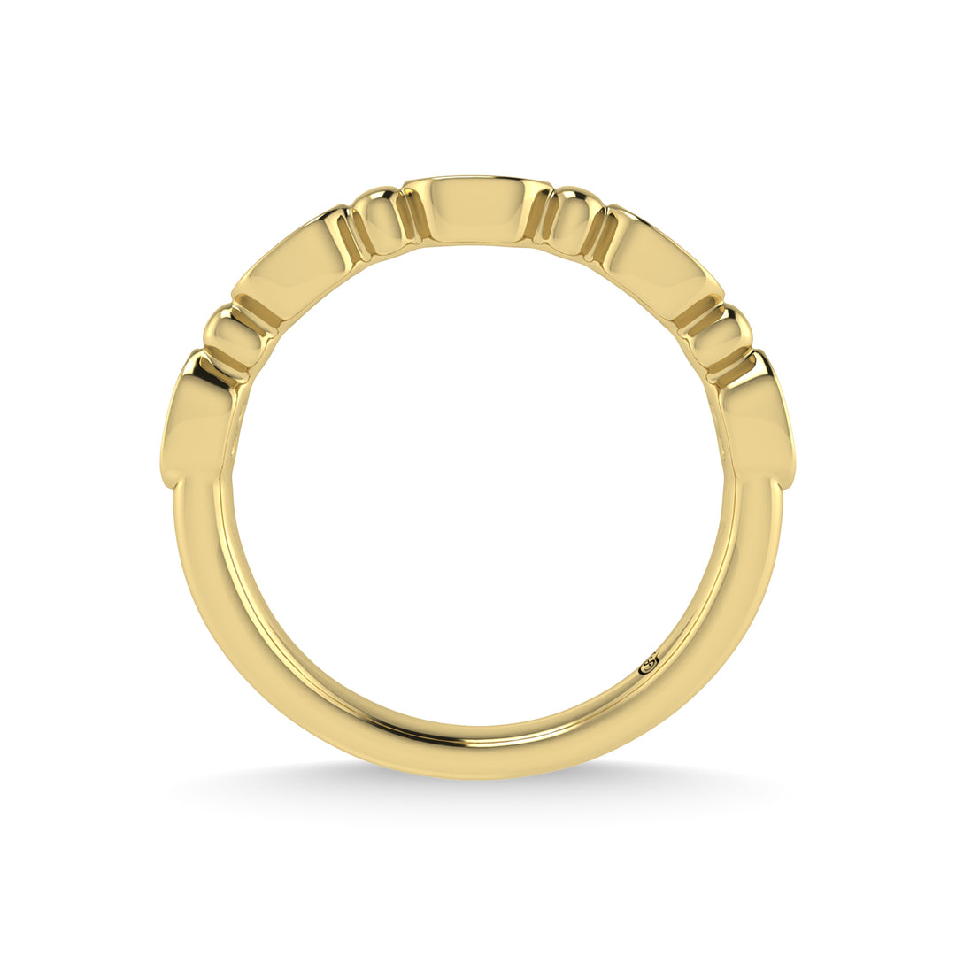 10K Yellow Gold Diamond 1/20 Ct.Tw. Stackable Band