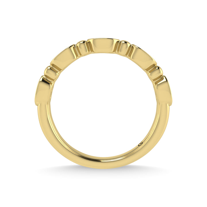 10K Yellow Gold Diamond 1/20 Ct.Tw. Stackable Band