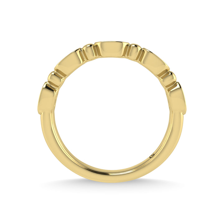 10K Yellow Gold Diamond 1/20 Ct.Tw. Stackable Band