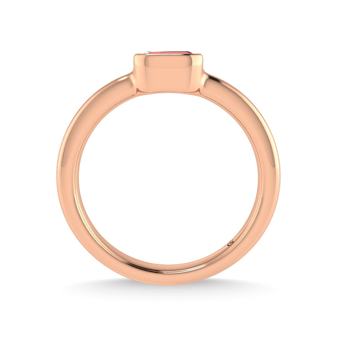 14K Rose Gold Ruby 1/3 Ct.Tw. Fashion Ring
