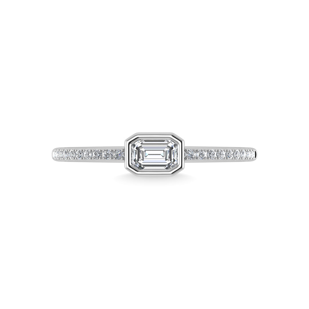 14K White Gold Diamond 3/8 Ct.Tw. Fashion Ring