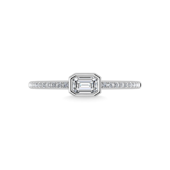 14K White Gold Diamond 3/8 Ct.Tw. Fashion Ring
