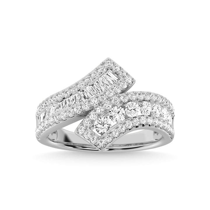 14K White Gold Diamond 1 Ct.Tw. Fashion Ring