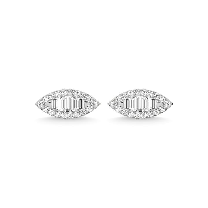 14K White Gold Diamond 1/3 Ct.Tw. Fashion Earrings